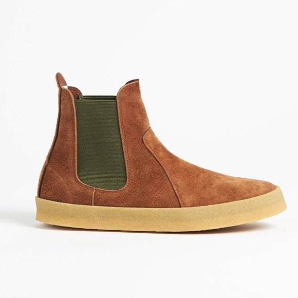 Made in Japan SMOCK Suede High Desert Boot in Brown - Picture 1 of 3